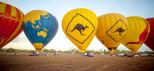 凯恩斯-热气球-袋鼠-考拉-黄色-气球-飞行